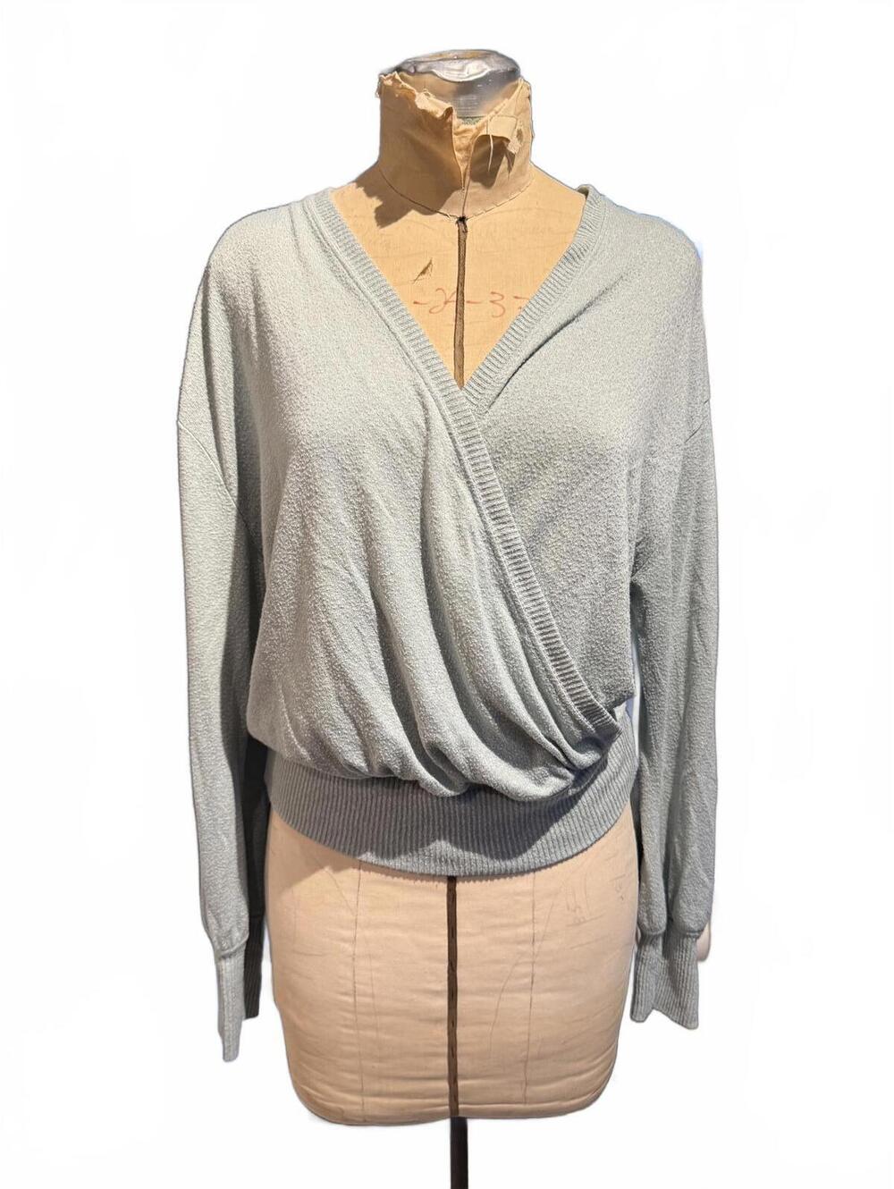 Anthropologie Lightweight Long Sleeve Wrap Sweater